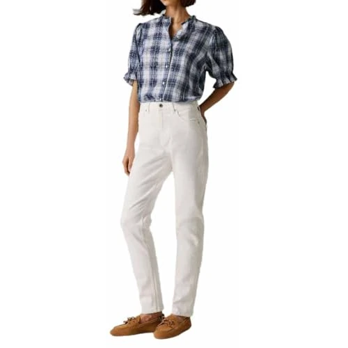 Oferta limitada: Pepe Jeans Tapered Jeans HW Violet, Blanco (Denim-1ca), 26W / 30L para Mujer de 79.00 € a 31.45 € (ahorro 60%)