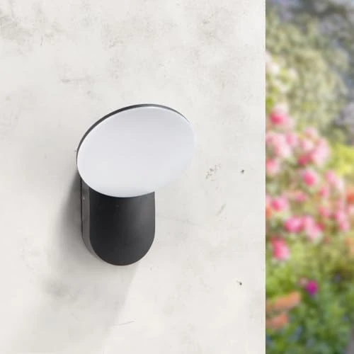 Limited-time offer: M Ledme - Hubb 10W LED Outdoor Wall Light, Warm Light, 3000K, 920 Lumens, IP54 Waterproof, Modern Black Finish, Decorative Lighting for Patio, Garden or Facade from 18.19 GBP to 18.19 GBP (save 0%)