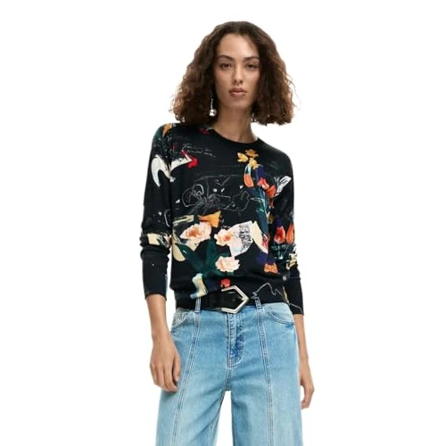 Offre limitée : DESIGUAL MAGLIA DONNA NERO de 79.95 € à 44.44 € (44% de remise)