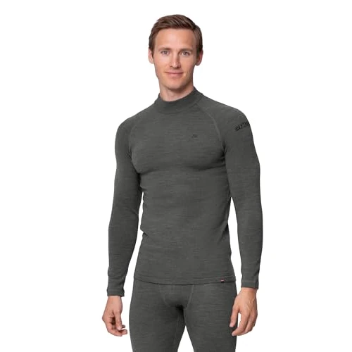 Offerta a tempo: DANISH ENDURANCE Maglia Termica Uomo in Lana Merino per Freddo Estremo, Manica Lunga, Grigio Scuro, XXL - 25% da 52.95 € a 39.95 €