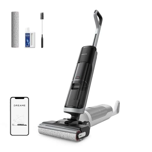 Oferta limitada: DREAME H14 Ae, Aspirador en Seco y Húmedo, 18.000 Pa de Succión, en Horizontal, Cepillo de Doble Borde, 100% sin Enredos, Lava y Seca el Cepillo a 60 °C, Doble Rotación, Detección de Suciedad, App de 399.00 EUR a 279.00 EUR (ahorro 30%)