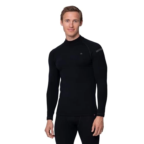 Limitiertes Angebot: DANISH ENDURANCE Merino Thermo Langarm Shirt Herren, Funktionsshirt, Extreme Kälte, Skiunterwäsche Herren, Schwarz, XL von 52.95 EUR auf 44.95 EUR (Spare 15%)