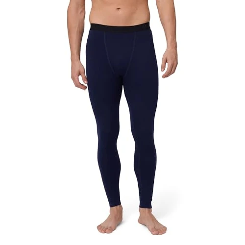 DANISH ENDURANCE Merino Wol Legging voor Heren tegen Extreme Kou, Thermische Legging voor Heren in de Winter Donker Marineblauw M