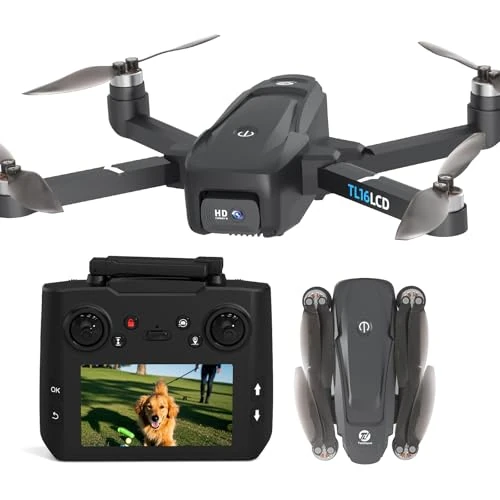 Oferta limitada: Tolatoyus Drones con Camara 4K para Adultos, Dron GPS con Mando LCD Follow Me Retorno Automático Transmisión 5G Largo Alcance Cuadricóptero Plegable Drone para Principiantes de 149.99 EUR a 121.12 EUR (ahorro 19%)