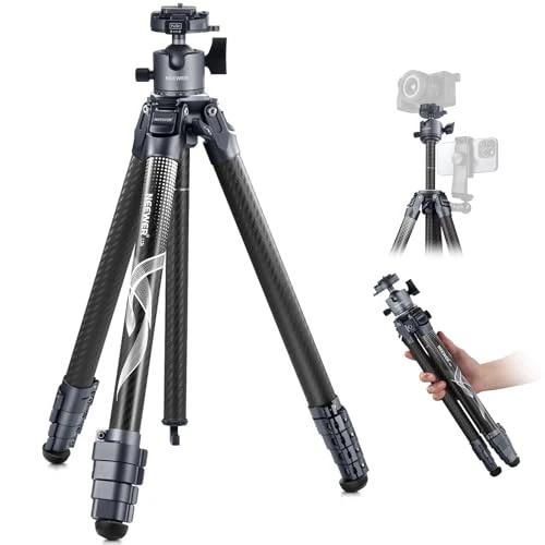 Offre limitée : NEEWER 62" LITETRIP Trépied de Voyage,Fibre Carbone avec Tête Panoramique Amovible à 360°,Axe Central, Boucle à Bascule Rapide,Charge 10 kg,Plaque Arca QR Compatible avec Peak Design Capture V3,LT34 de 199.99 € à 179.99 € (10% de remise)