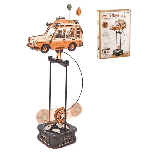 Offre limitee: ROKR Puzzle 3D Voiture Rétro Maquette en Bois a Construire,Balançoires Gravitationnelles Décoration de Bureau,Cadeaux pour Enfants et Adultes,Road Tripper, MCD03 de 24.99 EUR a 19.99 EUR (economie 20%)