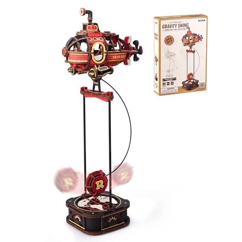Offre limitee: ROKR Puzzle 3D Bois Maquette de sous-Marin pour Adultes,Balançoires Gravitationnelles Décoration de Bureau,Cadeaux d'anniversaire，Deep-Sea Adventurer, MCD04 de 24.99 EUR a 19.99 EUR (economie 20%)
