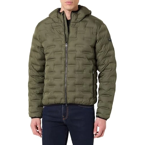 Offerta a tempo: Replay Giacca trapuntata da uomo con cappuccio, Pistachio 810 (verde), XL - 0.00% da 50.54 € a 50.54 €