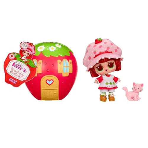 Zeitlich begrenztes Angebot: L.O.L. Surprise! Loves Strawberry Shortcake Tots – Duftende Sammlerpuppen mit 7 Überraschungen, Haustier, Mode, Schuhe, Hut, Spielset mit umwandelbarem Erdbeerhaus, ab 4 Jahren von 16.99 € auf 14.99 € (12% Rabatt)