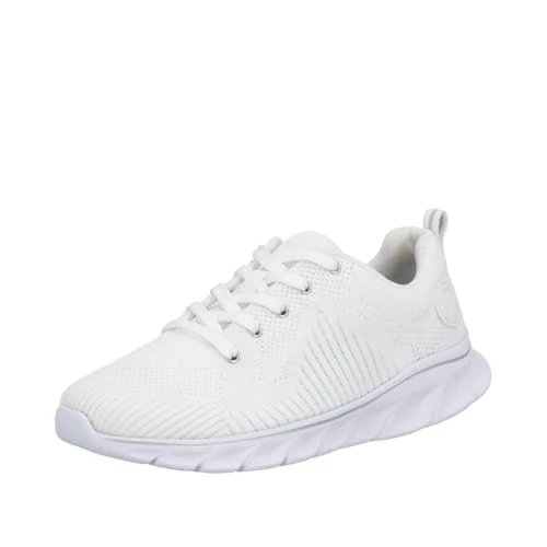 Oferta limitowana: Rieker Damskie 54022 niskie tenisówki, białe, 40 UK z 299.00 zł na 299.00 zł (oszczędź 0.00%)