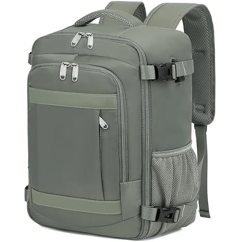 KLOSTAIN Torba kabinowa do Ryanair Easyjet plecak podróżny pod siedzenie, bagaż podręczny, torba na samoloty, kabinę, plecak, ZIELONY, 40 x 20 x 25cm-20L