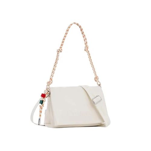 Zeitlich begrenztes Angebot: Desigual Umhängetasche Schultertasche Half Logo Venecia 4.0 Crossbody Bag Ecru creme von 41.80 € auf 39.37 € (6% Rabatt)
