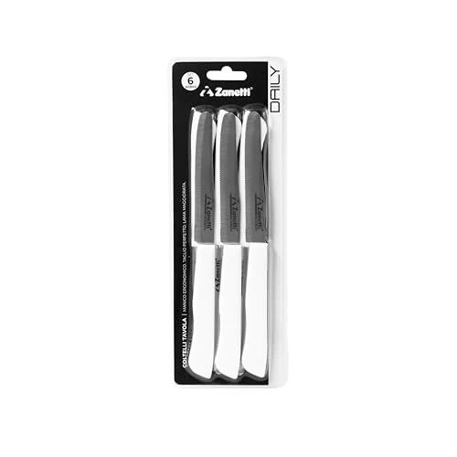 Offerta a tempo: Zanetti, Set 6 Coltelli Tavola Daily Colore Bianco — 43% da 6,99 € a 3,99 €