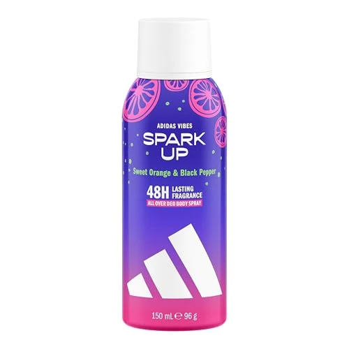 Offerta a tempo: adidas Vibes Spark Up Deodorante Spray All-Over per il corpo, 150ml - 39% da 3.95 € a 2.40 €