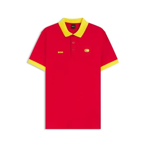 Limited-time offer: BOSS Men's Pl_bb BC Lux Paddy Polo Shirt, Open Red 648, X-Large from $120.38 to $120.38 (save 0.00%)