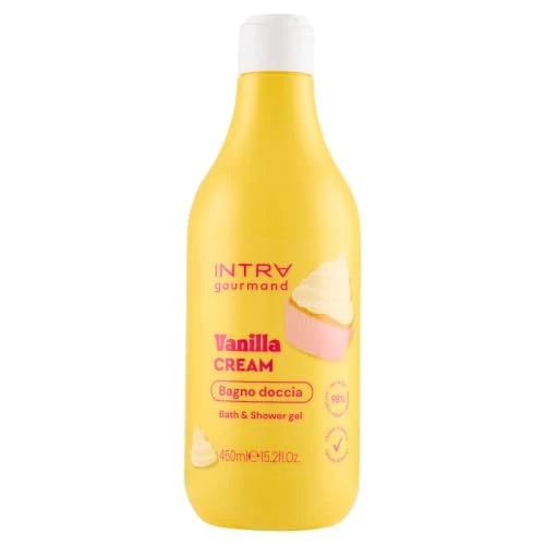 Offerta a tempo: Intra Cosmetics, Bagno doccia nuvola di vaniglia, 450ml - 9% da 4.90 € a 4.45 €