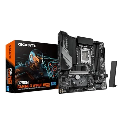 Oferta limitowana: GIGABYTE B760M GAMING X WIFI6E GEN5 płyta główna - obsługuje procesory Intel Core 14. generacji, 8+1+1 fazy VRM, do 5600 MHz DDR5, 2xPCIe 4.0 M.2, Wi-Fi 6E, 2.5 GbE LAN, USB 3.2 Gen 1 z 439.00 zł na 439.00 zł (oszczędź 0.00%)