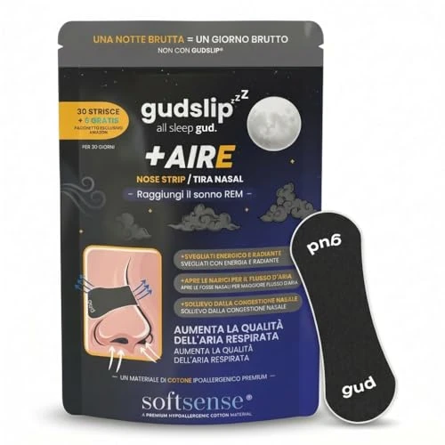 Limited-time offer: GudSlip® Nasal Strips Anti-Snoring (30+6) - Breathe Better, Sleep More Restfully - Medical-Grade Adhesive Lasts All Night - Hypoallergenic · Drug-Free · Sleep & Sport from 21.65 £ to 21.65 £ (save 0.0%)