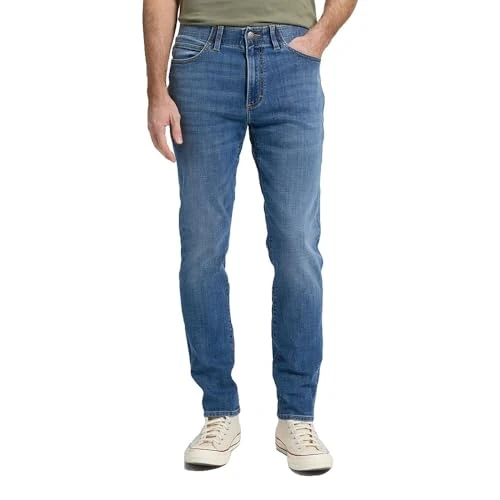 Lee Slim Fit MVP Jeans, Blu Stampa, 52 IT (38W/32L) Uomo