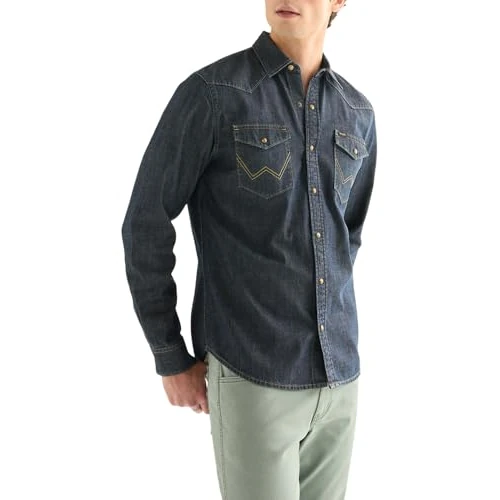 Offerta a tempo: Wrangler Western Shirt Canottiera, Canna, 3XL Uomo - 0.00% da 26.00 € a 26.00 €