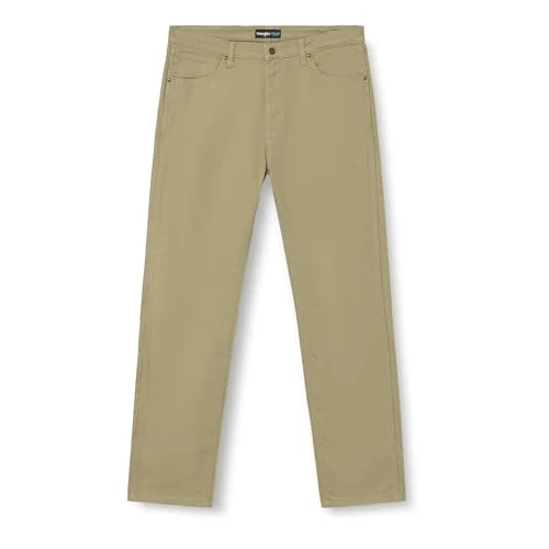 Oferta limitada: Wrangler, Peak Comfort 5 PKT Military Khaki - Pantalones para Hombre, Corte Regular, Pierna Recta de 45.15 € a 39.80 € (ahorro 12%)
