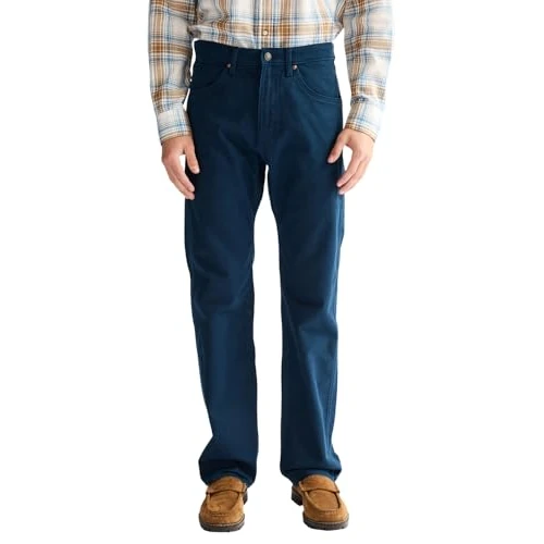 Limited-time offer: Wrangler, Men's Peak Comfort 5 PKT Dark Sapphire, Regular Fit, Straight Leg Trousers from 17.00 £ to 17.00 £ (save 0.00%)