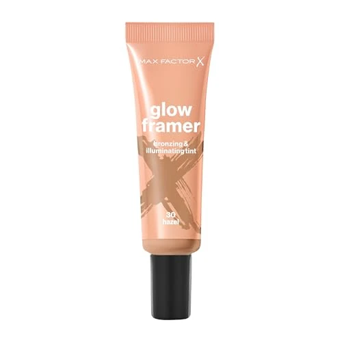 Max Factor Glow Framer, 30 Hazel, Skin Tint, Contouring e Illuminante, perfetto per un soft Contouring o come Skin Tint luminosa. Glow delicato e pigmenti effetto sunkissed, Texture Leggera, 30ml