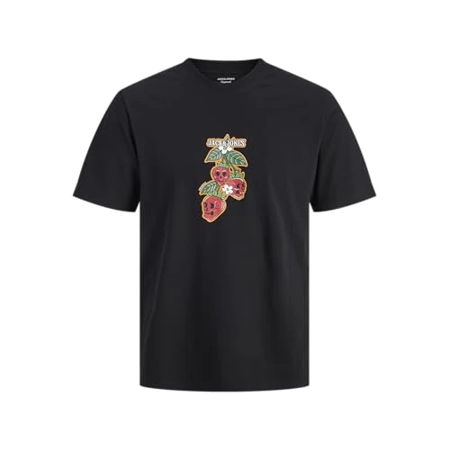 Offre limitée : JACK & JONES Jorcatskills Skull Tee SS Crew Neck, Noir, S Hommes de 6.52 € à 6.52 € (0.00% de remise)