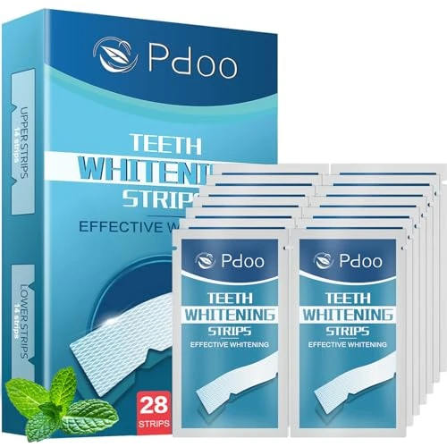 Offerta a tempo: Strisce Sbiancanti Denti Professionale 28 Pezzi - Kit Sbiancamento Denti a Casa Senza Perossido Effetto Rapido per Denti Sensibili e Bianchi in 7 Giorni - Professional Teeth Whitening Strips - 0% da 15.99 € a 15.99 €