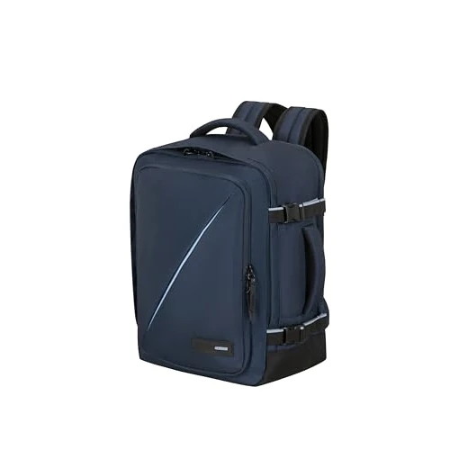 Offerta a tempo: American Tourister Take2Cabin - Borsa da cabina Wizz Air/Vueling 30 x 20 x 40 cm, 26,5 L, 0,60 kg, Bagaglio a mano, Zaino aereo MS, Blu (Dark Navy) - 44% da 54.90 € a 30.74 €