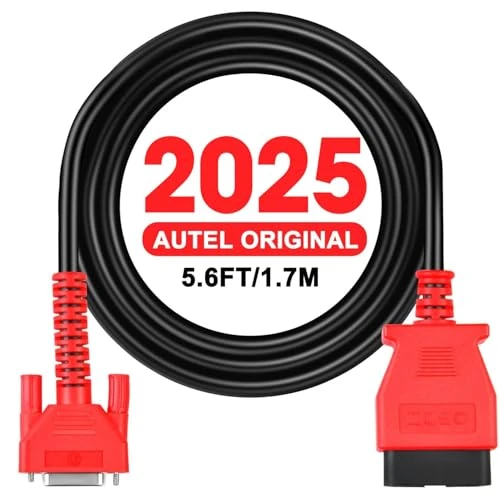 Autel Original OBD2 Main Test Cable, 5.6 Feet 1.7M, 16 Pin OBDII Diagnostic Test Cable, Works for 808 Series with Cable, For MK808S MK808Z MX808S MK808 MX808 MP808S MP808 DS708 DS808 MS906