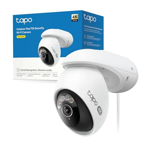 Offerta a tempo: Tapo C560WS 4K 8MP Telecamera Wi-Fi Esterno Pan/Tilt, Smart AI, 360° Visuale, Visione Notturna a Colori Starlight, IP66, Allarme Sonoro e Luminoso, Wi-Fi 6 e Ethernet, Supporta MicroSD fino a 512 GB - 33% da 109.99 € a 73.99 €