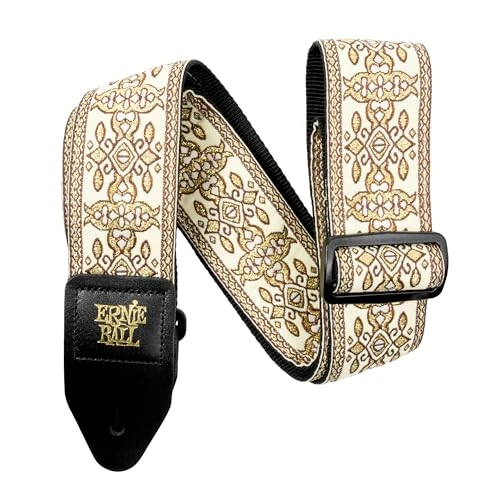 Ernie Ball Klassieke jacquard gitaarband/basgitaar - gouden wandtapijt