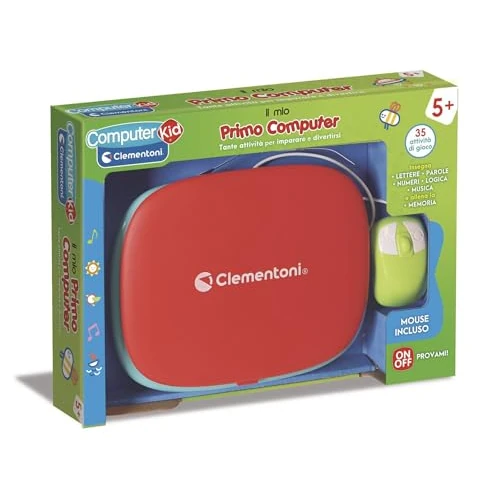 Offerta a tempo: Clementoni Sapientino - Il Mio Primo Computer, Gioco Educativo Interattivo Bambini dai 5 Anni, 35 attività, Impara Lettere, Numeri, Logica e Musica, Mouse Incluso, Schermo LCD, Lingua Italiana, 16656 - 35% da 39.90 € a 25.99 €