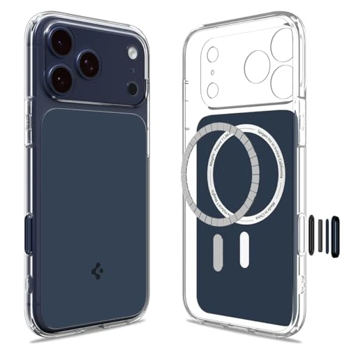 Spigen Etui do iPhone'a 17 Pro, Ultra Hybrid T MagFit [przycisk sterowania aparatem] [kompatybilne z Magsafe] - matowy niebieski