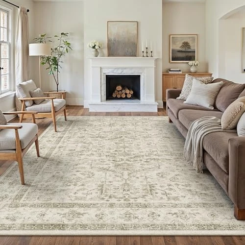 Offerta a tempo: PureCozy Tappeto Salotto 200x300cm Beige Lavabile - 43% da 119.99 € a 68.21 €
