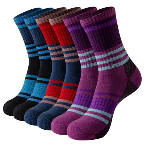 Zeitlich begrenztes Angebot: BONANGEL Wandersocken Merino Damen Thermosocken Woll Socken 35-40 | Atmungsaktive Warme Merinowolle Sportsocken Trekkingsocken Outdoor Dicke Socken Wintersocken Geschenke Wollsocken 3 Paar von 16.99 € auf 12.99 € (24% Rabatt)