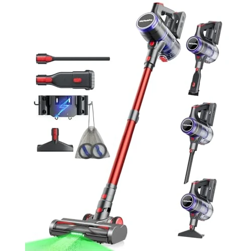 VACTechPro F02 Ultra Cordless Vacuum Cleaner, 48KPA/550W/70min Stick Vacuum with 1.5L Dustbin