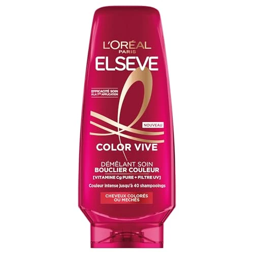 Oferta limitada: L'Oréal Paris – Acondicionador para el cuidado del color – Protección del color hasta 10 semanas – Para todo tipo de cabello teñido o con mechas, enriquecido con peonía y filtro UV, Elseve Color Vive de 14.79 € a 14.79 € (ahorro 0.00%)