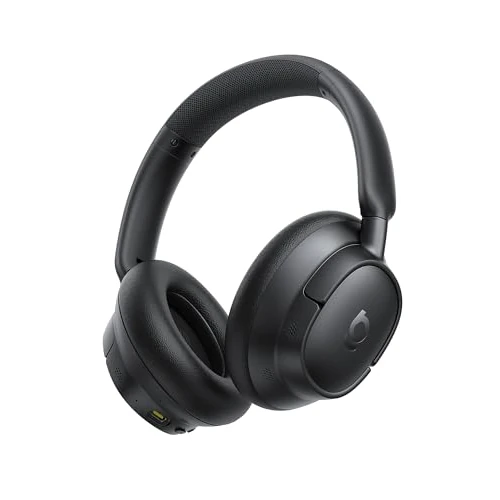 Baseus EH10 NC Cuffie Bluetooth con Cancellazione del Rumore Ibrida Attiva -45 dB, Cuffie Over-Ear Hi-Res & Audio LDAC con 5 Microfoni AI, 80 h di Autonomia, Bluetooth 6.0, Connessione Multipunto