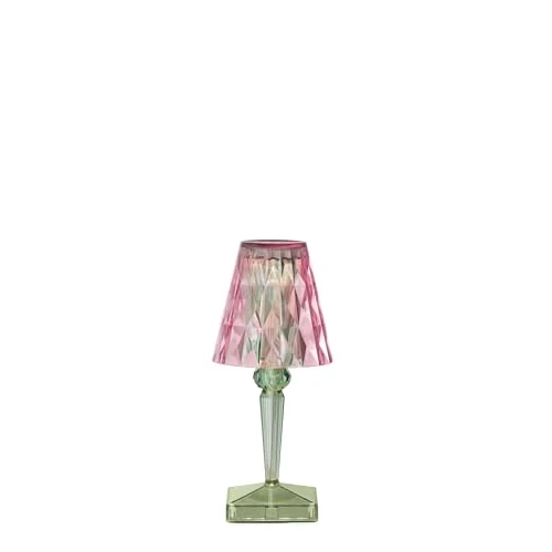 Offerta a tempo: Kartell Battery, Lampada da tavolo a batteria, H 30 cm, Rosa/Menta - 35% da 200.00 € a 130.41 €