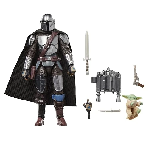 Offerta a tempo: Star Wars Hasbro The Vintage Collection, Il Mandaloriano e Grogu, action figure deluxe collezionabile ispirata al film The Mandalorian & Grogu, da 9,5 cm - 25% da 29.99 € a 22.49 €