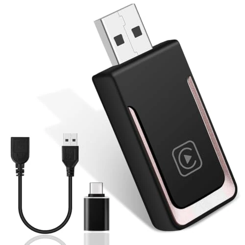 Offerta a tempo: Alltolink Adattatore CarPlay Wireless, Da Cablato a Senza Fili, iOS 10+ - 38% da 16.24 € a 9.99 €