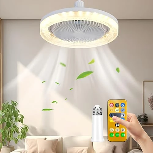 Offre limitée : Lampe Ventilateur Plafond,Luminaire Ventilateur Plafonnier,Lustre Silencieux Silencieux Avec Lumiere et Telecommande,Ventilo Plafond Avec Lumière (Aromatherapie) de 10.69 EUR à 10.69 EUR (remise 0%)