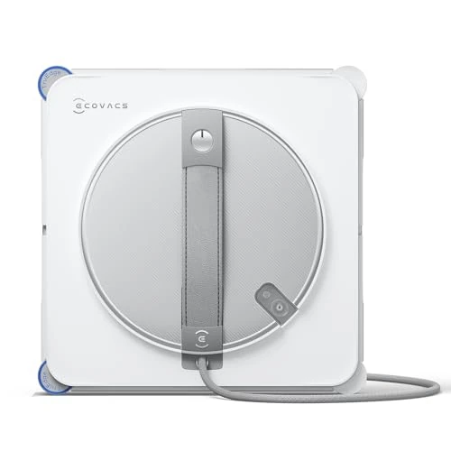 ECOVACS WINBOT W2S robot do mycia okien, inteligentne czyszczenie do krawędzi TruEdge, 3 dysze wodne, 10-stopniowy system ochrony, planowanie trasy Win-SLAM 4.0, równomierny system wspinaczkowy