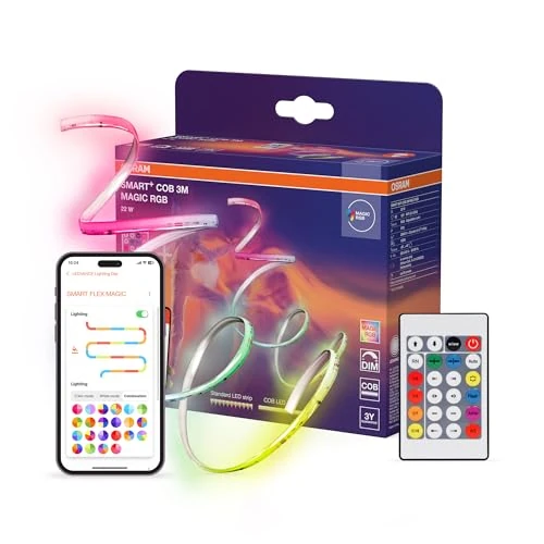 Offerta a tempo: OSRAM SMART WIFI Strisce COB 3m MGC RGB con telecomando - 64% da 79.95 € a 28.46 €