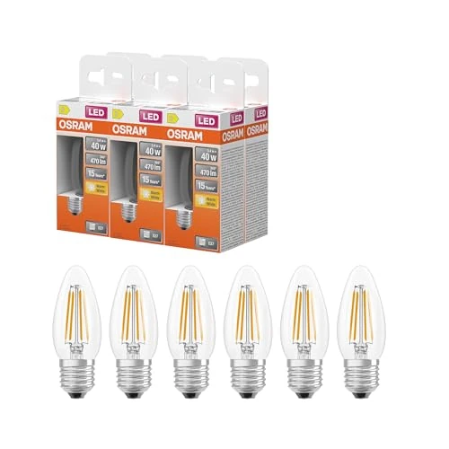 Offerta a tempo: OSRAM Lampada LED a forma di candela a forma di stella B40 filamento 3,4W trasparente E27 - 0.00% da 32.94 € a 32.94 €