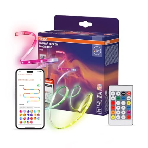 Offerta a tempo: OSRAM Striscia LED SMART+ WiFi FLEX 3M, bianca, 22W 500lm - 53% da 65.95 € a 31.31 €