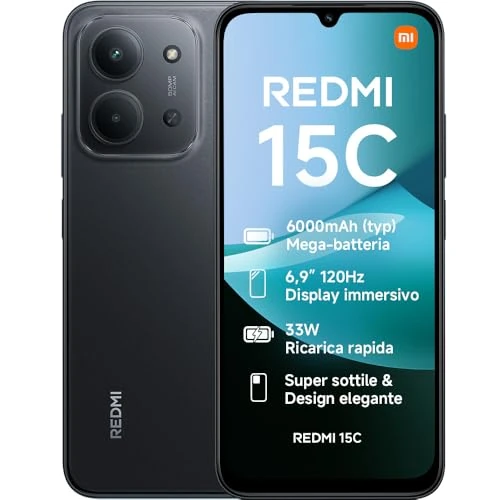 Beperkte aanbieding: Redmi 15C 4+256 Midnight Black (No power adapter included) van 139.00 EUR naar 139.00 EUR (besparing 0%)