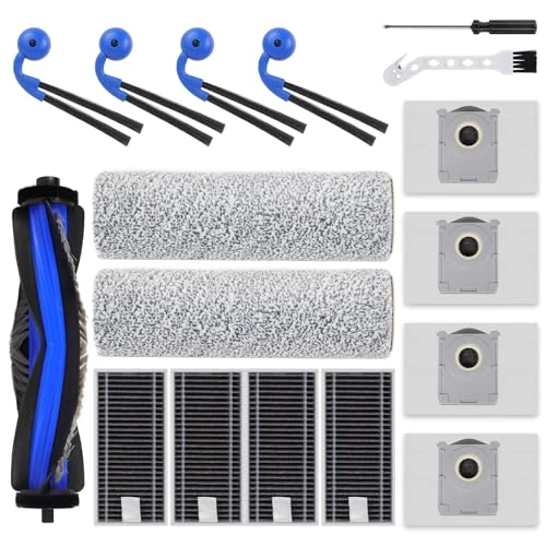 Zeitlich begrenztes Angebot: VIEWALL T80S Omni Zubehör für Ecovacs Deebot X9 Pro Omni/X11 Pro Omni/T80S Omni Staubsauger,1 Hauptbürste, 2 Rolle Wischtücher,4 Seitenbürsten,4 HEPA-Filter,4 Staubbeutel,1 Reinigungswerkzeug von 26.98 € auf 21.98 € (19% Rabat